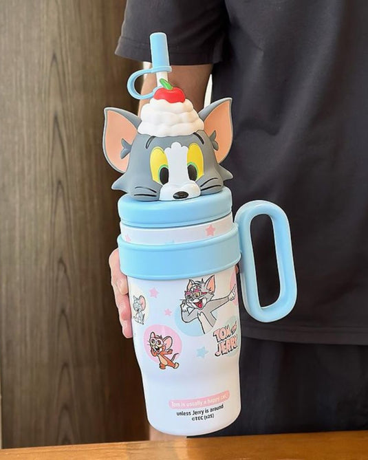 TERMO TOM Y JERRY 800 ml ACERO