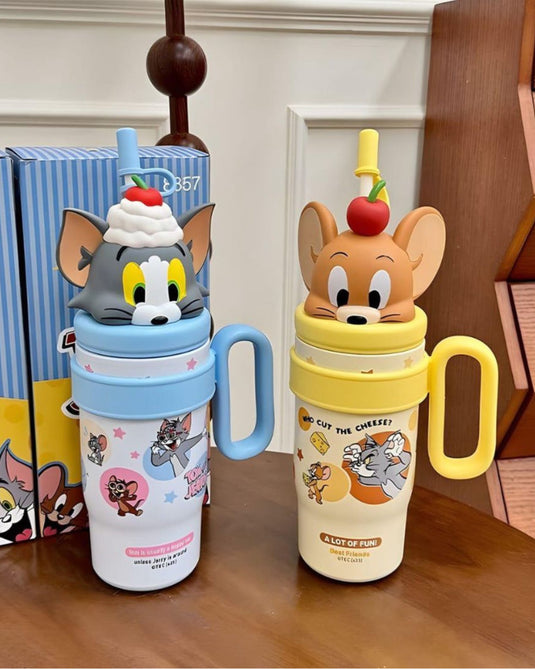 TERMO TOM Y JERRY 800 ml ACERO