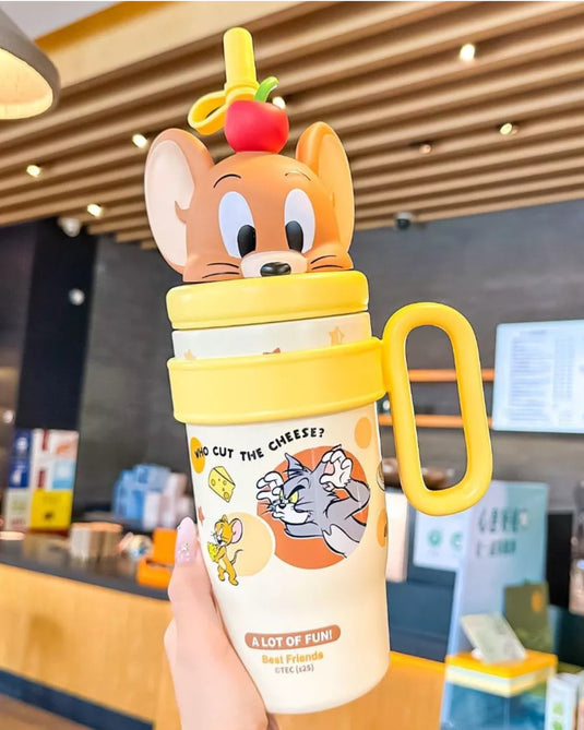TERMO TOM Y JERRY 800 ml ACERO