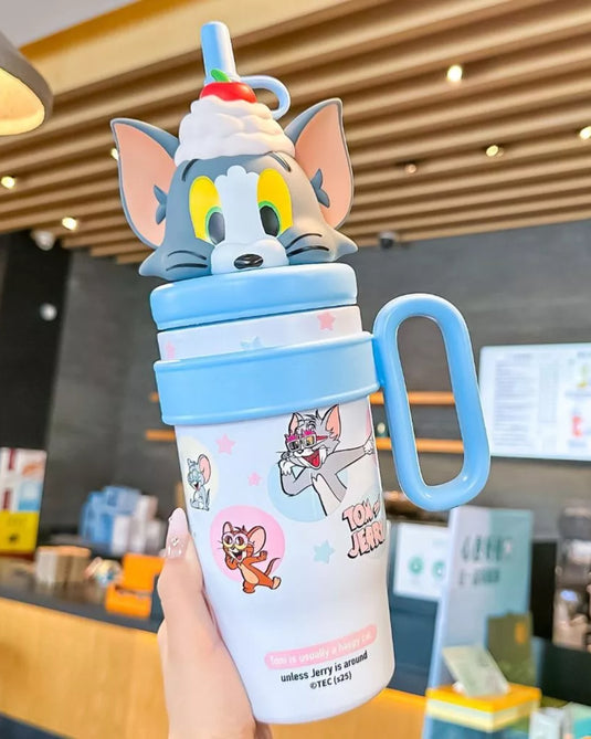 TERMO TOM Y JERRY 800 ml ACERO