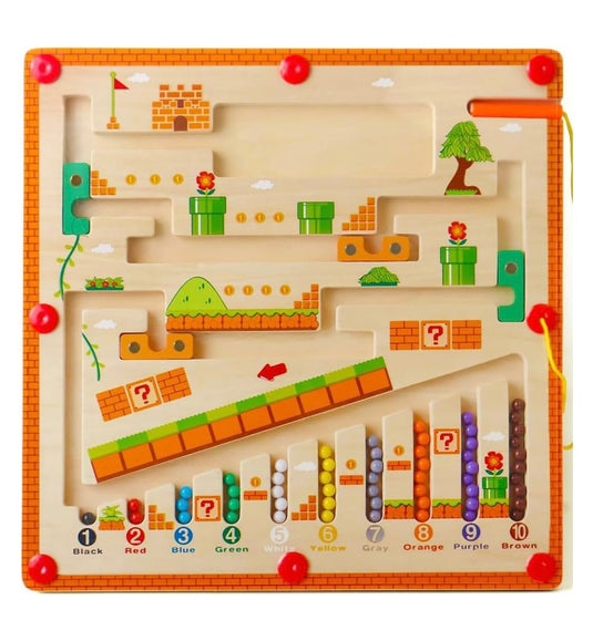 Laberinto Montessori magnético Mario Bross